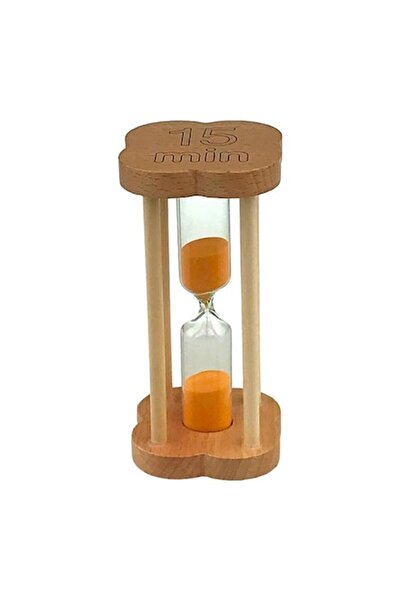 OEM Clepsidră din lemn în formă de floare cu marcaj de 15 minute