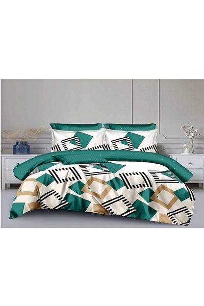 OEM Double bedding set 6 pieces, 2 persons, 180x200 cm, multicolor, M28