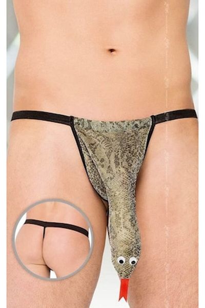 Softline - Chiloti thong 4440 argint/sl