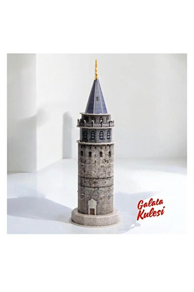 Genel Markalar Galata Kulesi 3D Puzzle 15 Parça Eğitici Yapboz