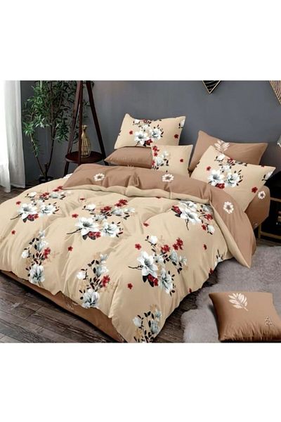 OEM Double Bed Sheet, 6 Pieces, 2 Persons, 180x200 cm, Multicolor M35