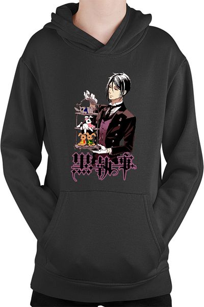 OEM Black Butler Sebastian Ciel Wonderland Animekage Kids Hoodie