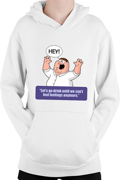 OEM Hanorac Copii Family Guy Father Stewie Telegram Sticker Quotes
