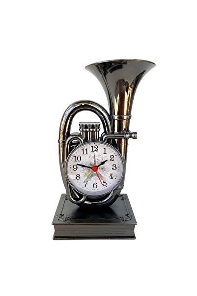 OEM Ceas din plastic, de masa, cu forma de tuba M2, 10 x 19 cm