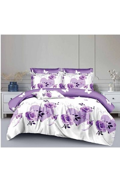 OEM Double Bed Sheet Set, 6 Pieces, 2 Persons, 180x200 cm, Multicolor