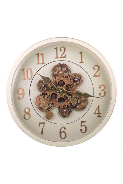 OEM Wall Clock with Moving Mechanisms, 40x40 cm, Beige
