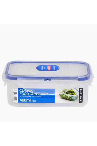 locknlock Rectangular Food Container with Clip-On Lid - 460 ml