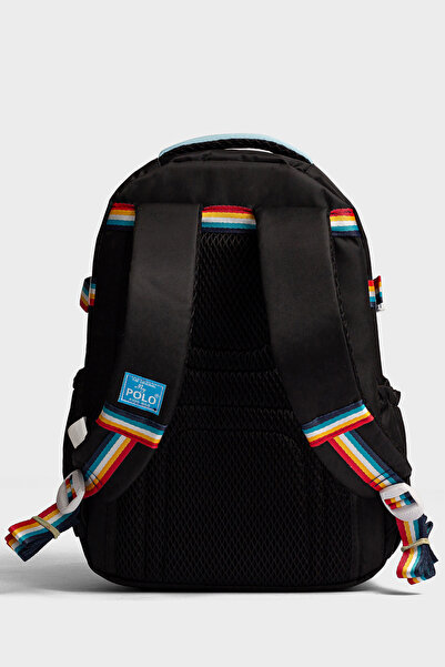 Go Veform Çok cepli Ortopedik Sırt Destekli Renkli Kız Çocuk İlkokul Çantası JT2035 Siyah Mavi