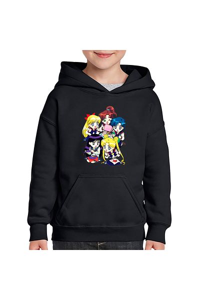 OEM Hanorac copii Sailor Moon 5 Crew Gang Chibi Bebe Anime