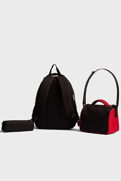 Go Veform Set de 3 genți de școală – rucsac, cutie de prânz cu termos și suport pentru stilou GV7210 negru
