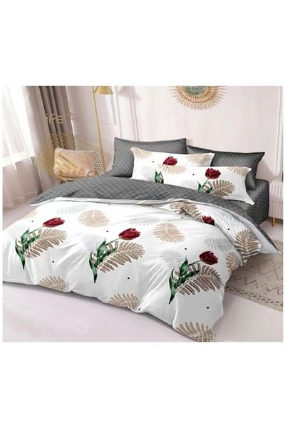 OEM Double Bedding Set, 6 Pieces, 180x200 cm, Multicolor M19