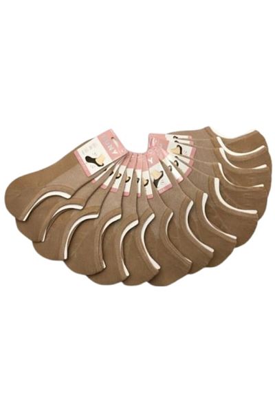 bony - Set 20 women's socks, brown with pattern, size 35-42