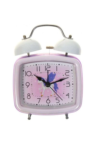 OEM Table clock PVC/glass/metal 16x12x6 cm multicolor, M5