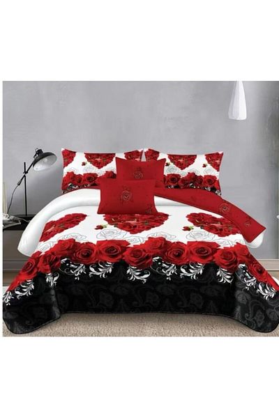 OEM Double Bed Linen, 6 Pieces, 2 Persons 180x200 cm, Multicolor, M4