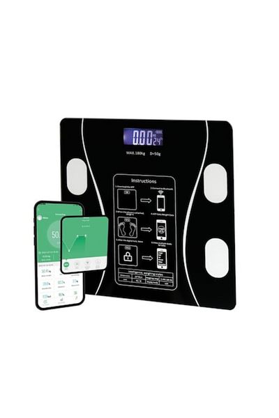 Impact Vision Smart electronic scale, app synchronization, body analysis, 180kg max capacity, backlit display, bla