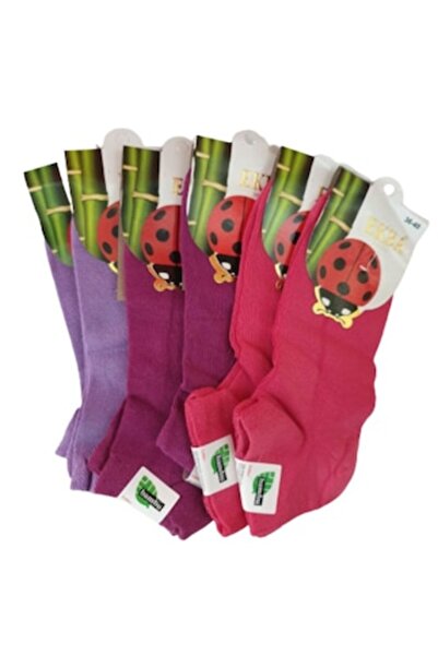 TURKEY Set 6 perechi șosete damă, 36-40, multicolore, 90% bambus