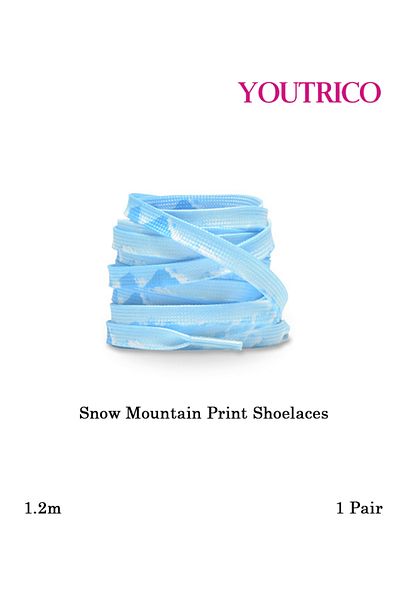 Youtrico 1 Pair Nature-Themed Flat Shoelaces - 120cm Polyester Laces