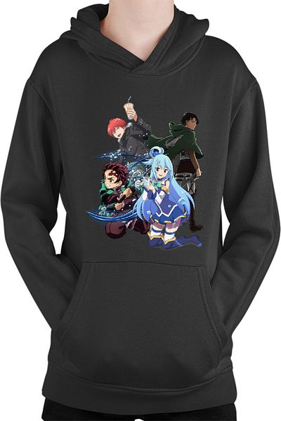 OEM Kids Hoodie Assassination Classroom Karma AOT Levi Kimetsu no Yaiba