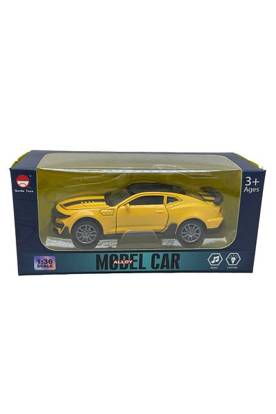 JPT Macheta Chevrolet Camaro 1:36 replica metal lumini si sunete, usi capota si portbagaj deschise
