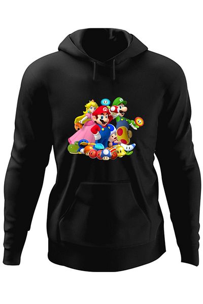 OEM Hanorac barbati Super Mario Bros Toata Echipa 3D World