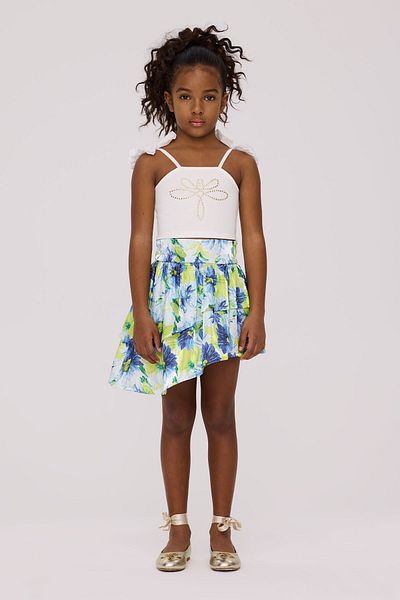 Tyess Girl Patterned Skirt