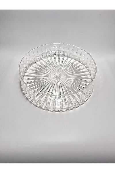 Akden Kristal Crystal Decor Handworked Elegant Glass Bowl