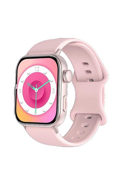 KALOBEE GW11 Mini Women's Smart Watch with 3 Straps and Wireless Charger - Pink