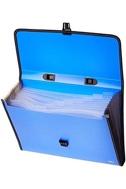 Deli Eb40602 13-Pocket Expanding File, 38.9 Cm X 3.5 Cm X 27.8 Cm Size, Multi Color