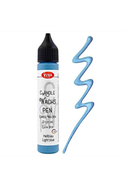 Viva Decor Colored wax for candle decoration, VIVA DECOR, 28 ml Azure blue