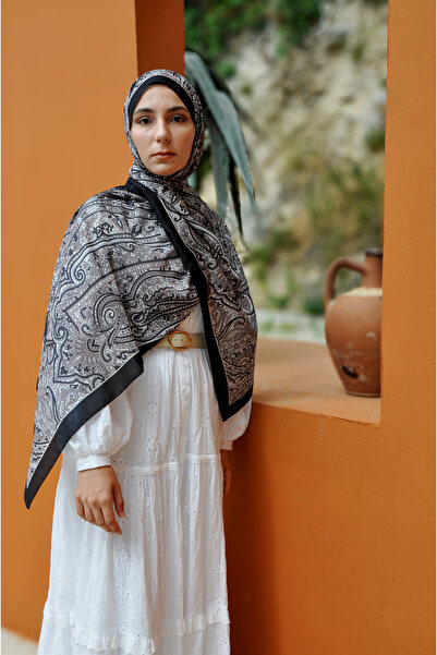 MSCARFS شال حرير فوال قطن بنمط هزار