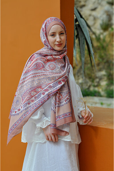 MSCARFS Bourri Pattern Cotton Voile Silk Shawl
