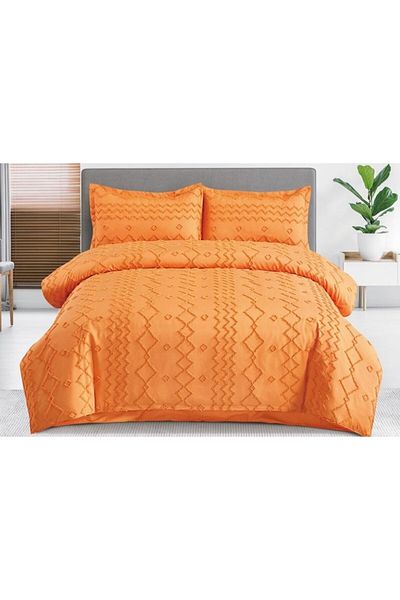OEM Bed Linen Set, Grofat M5, Uni, 4 Pieces, 230x250cm, Orange