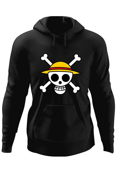 OEM Hanorac barbati ne Piece Monkey D Luffy Crew Logo Schelet