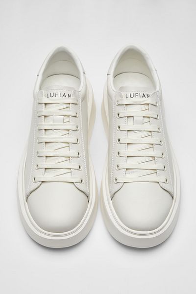 Lufian White Gage Men's Sneaker Shoes
