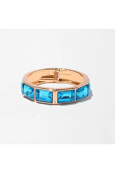 Eva Grace Sarya bracelet, gold, with blue stones