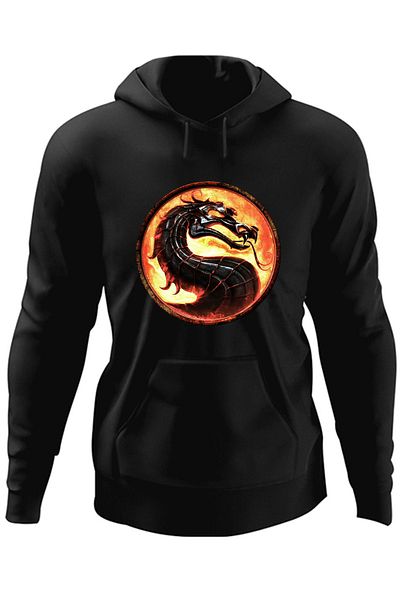 OEM Hanorac barbati Mortal Kombat Logo Emblem Game Dragon Symbol