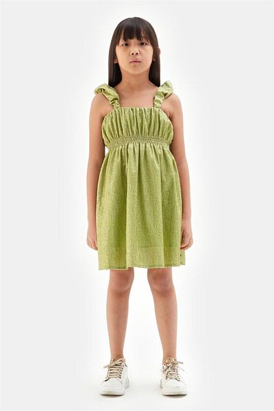 Tyess Girl Green Dress