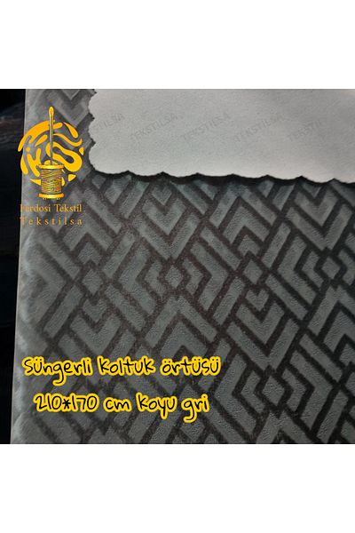 Tekstilsa Sponge Seat Cover New Fashion Darkgray Color 1Pc Anti-Slip 210*170 cm