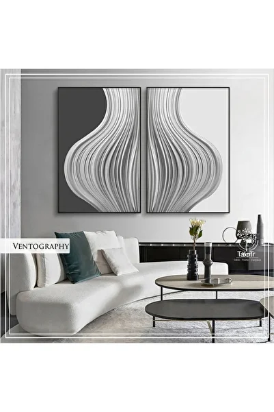 Tablomtr Digital Printed Metal Framed Glass 2-Piece Decorative Table - Ventography