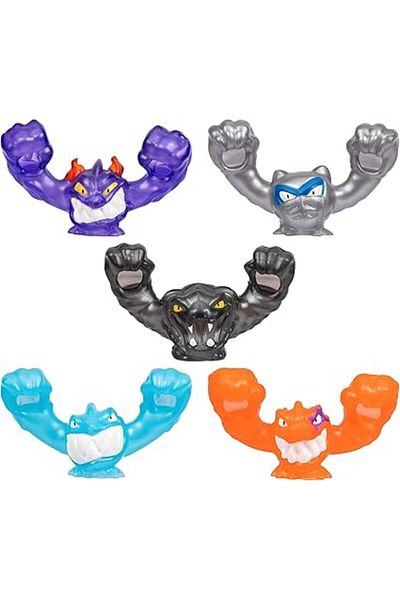 Heroes of Goo Jit Zu Goo Jit Zu S13 Meteor Madness Cosmic Goo Slingers 5-Pack | Stretchy Metallic Hero Set