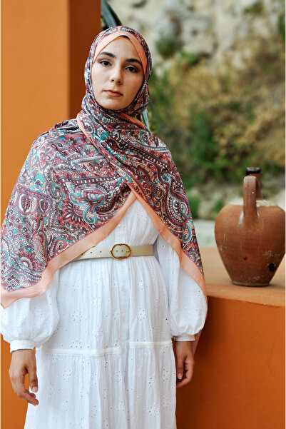 MSCARFS Lake Pattern Cotton Voile Silk Shawl