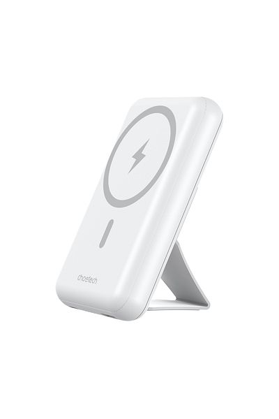 CHOETECH Powerbank 10000 mAh 20W MagSafe USB-A USB-C funkcja podstawki - biały