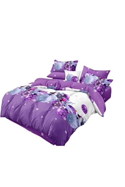 OEM Christmas Bedding Set, Finet, 6 Pieces, 2 Persons, 230x250cm, Multicolor