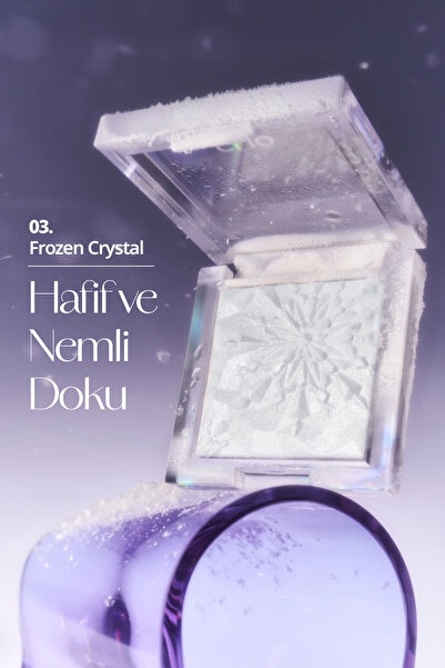 CLIO Mikro İnci Tanecikleriyle Yoğun Işıltı Sağlayan Highlighter Prism Highlighter 03 Frozen Crystal