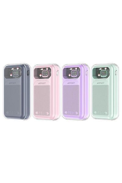 Acefast Powerbank 20000mAh Sparkling Series szybkie ładowanie 30W QC AFC FCP SCP zielony