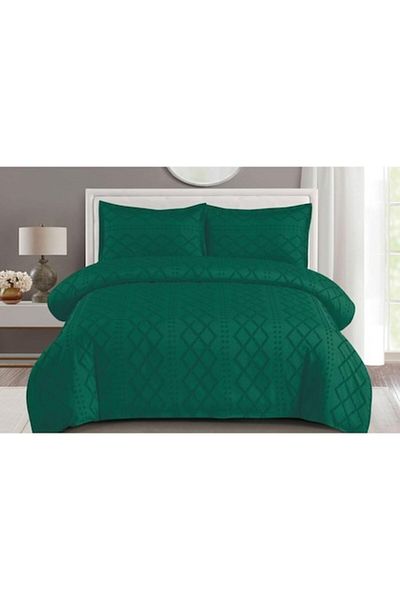 OEM Bed Linen Set, Grofat M3, Uni, 4 Pieces, Double, 230x250cm, Green