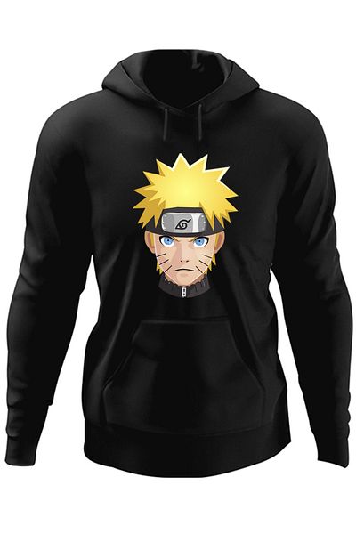 OEM Men's Hoodie Naruto Sasuke Head Band Manga Anime