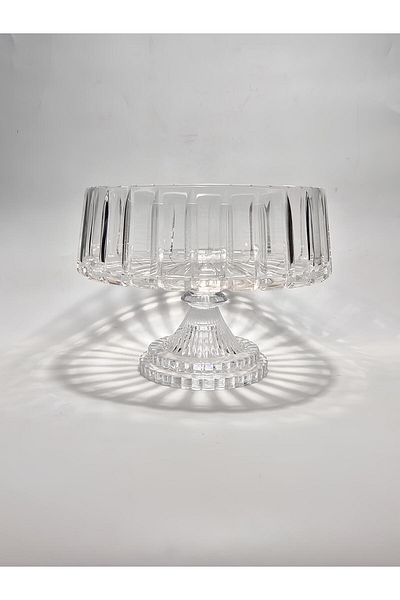 Akden Kristal Crystal Decor Handworked Elegant Glass Bowl