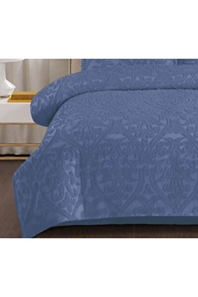 OEM Bed Linen Set, Grofat M6, Uni, 4 pieces, for 2 persons, 230x250cm, Navy Blue