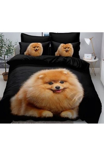 OEM Double bed sheet, 230x250 cm, 6 pieces, 2 people, 3D, finet, multicolor